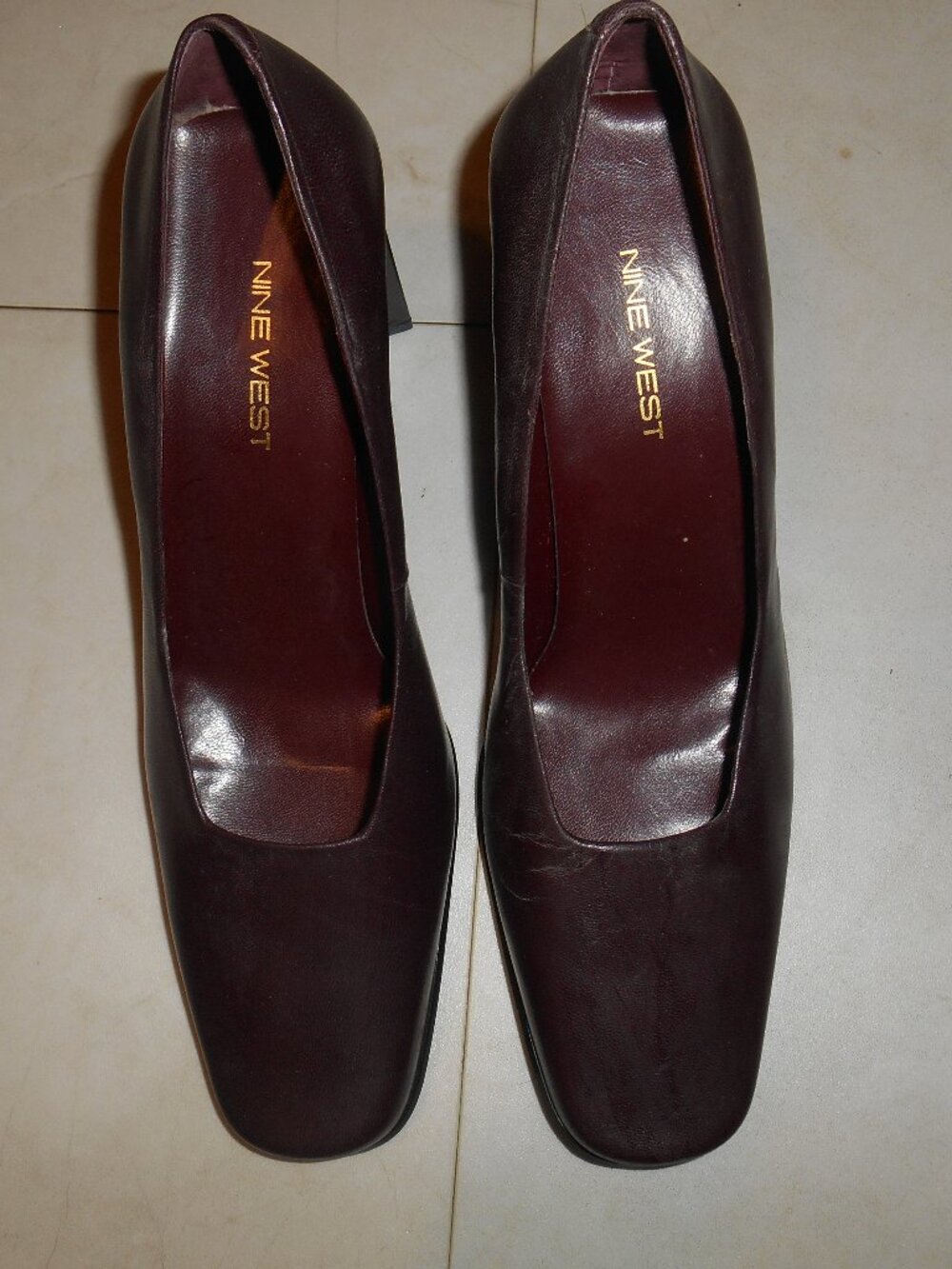 9 West Leather pumps, Brown, never used